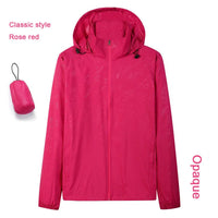 Hooded UV Waterproof Nylon Golf Jacket Unisex Foldable