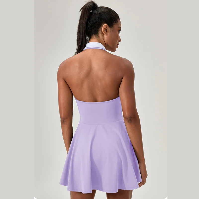 Women Tennis Skirt Summer Solid Color Outdoor Running Suit Breathable Quick Dry Workout Clothes Golf Dress Female Sportswear - Buy online at  Vibe In Cart.