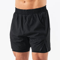 men's Fitness double-deck training Sports Shorts Summer 2 in 1 Quick Dry Gym Beach Pants Running Shorts Outdoor men Sweatpants - Buy online at  Vibe In Cart.