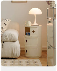 Round bedside table nordic plastic Bedside cabinet for bedroom small side end table nightstand Storage locker - Buy online at  Vibe In Cart.