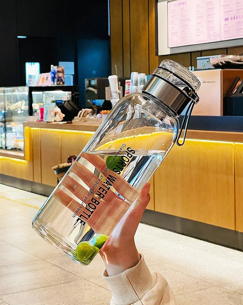 2L Large Capacity Glass Water Bottle Transparent Milk Juice Cup Outdoor Portable Leakproof Drinkware Tea Water Glass Bottle 2L - Buy online at  Vibe In Cart.