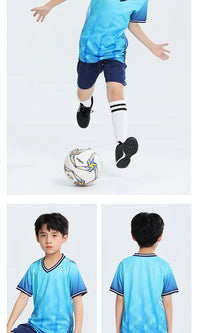 Soccer Uniform Set for Adults and Kids with Shirt and Shorts