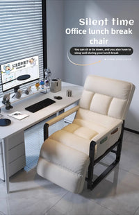 Reclining chair office lunch break folding chair computer chair can sit and lie down dual-purpose lazy sofa chair with backrest - Buy online at  Vibe In Cart.
