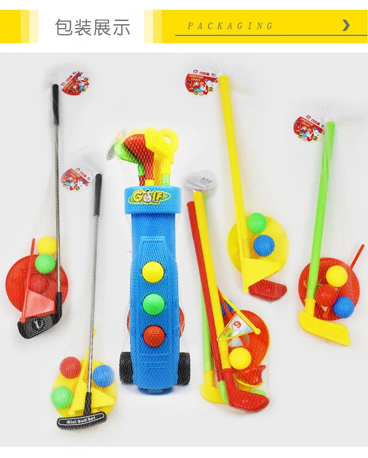 Children's Plastic Toy Golf Set for Indoor and Outdoor Play