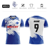 Unisex Short Sleeve Polyester Soccer Jersey With Sublimated Print, Sizes 2-5XL