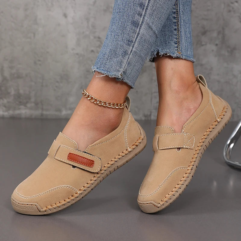 Handmade Leather Women Shoes Casual Comfortable Slip on Loafers Women Leather Shoes Moccasins Walking Shoes Summer Direct Sales - Buy online at  Vibe In Cart.