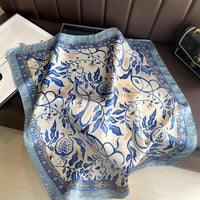 Women's 70x70cm Square Silk Scarf Shawl Headband