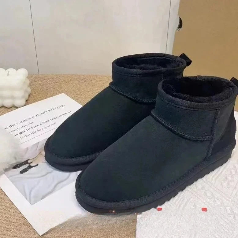 2025 Winter Warm Boots - Women's Snow Boots, Men's Short Boots, Sheepskin and Wool Cut, Low Warm Leather Shoes - Buy online at  Vibe In Cart.