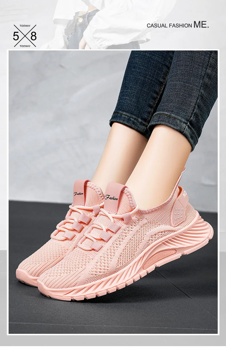 Women's Shoes Summer 2025 Casual Sneakers Breathable Mesh Lightweight Affordable Free Shipping - Buy online at  Vibe In Cart.