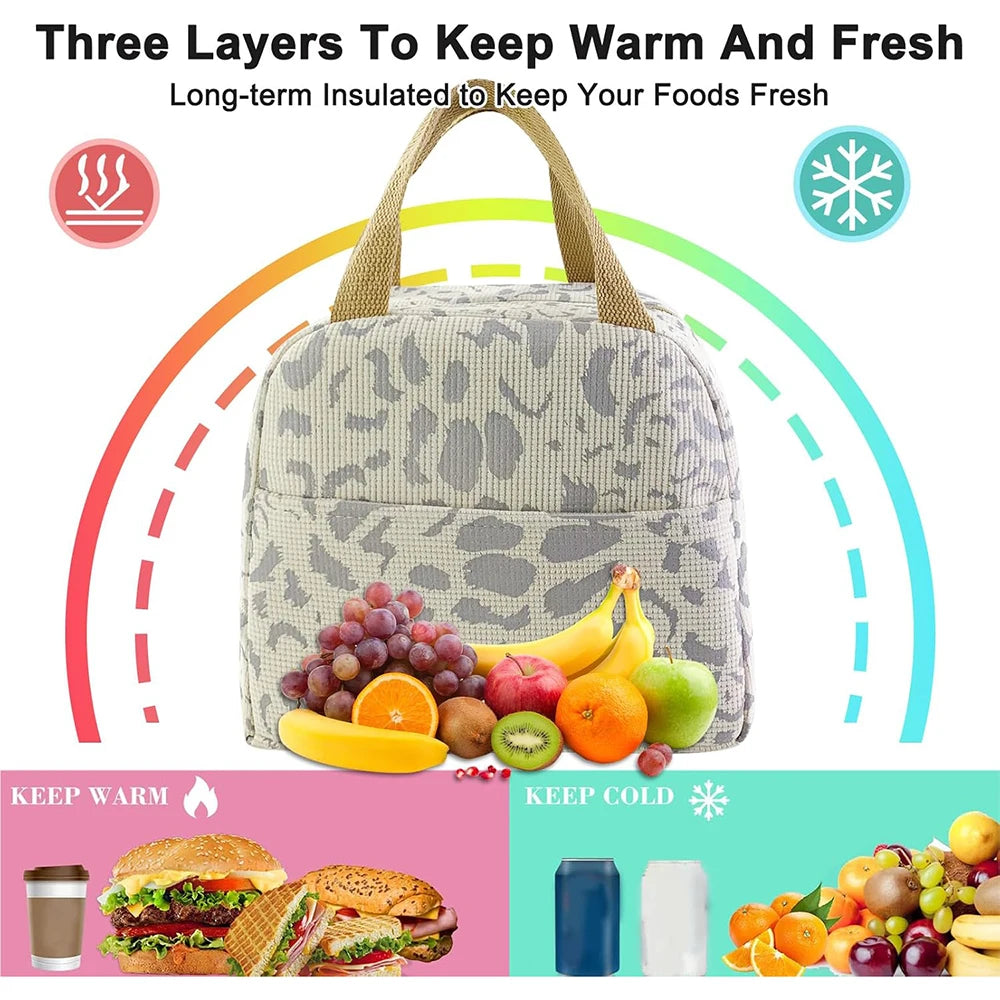 Insulated Oxford Fabric Lunch and Picnic Bag, 1 Pack