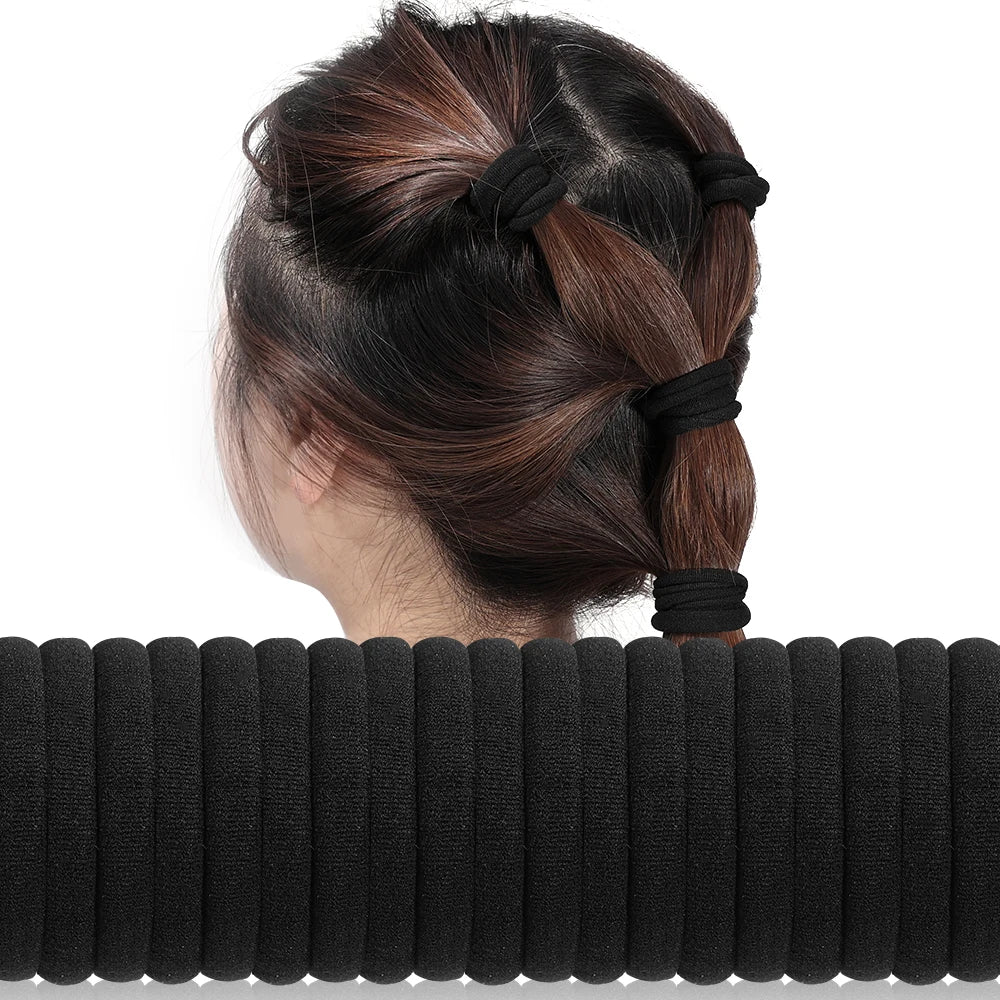 200PCS/Set Women Girls Basic Hair Bands Simple Solid Colors Elastic Headband Hair Ropes Ties Hair Accessories Ponytail Holder - Buy online at  Vibe In Cart.