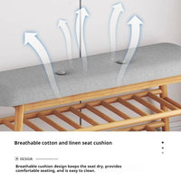 Shoe changing stool, simple doorstep stool for home use, soft cushioned stool, integrated shoe rack for entry, storage rack - Buy online at  Vibe In Cart.