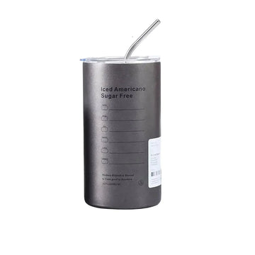 20 Oz Latte Coffee Cup, 304 Stainless Steel Iced Drink Cup with Straw and Lid, Insulated Cup, Cooling Vacuum Drinkware Reusable. - Buy online at  Vibe In Cart.