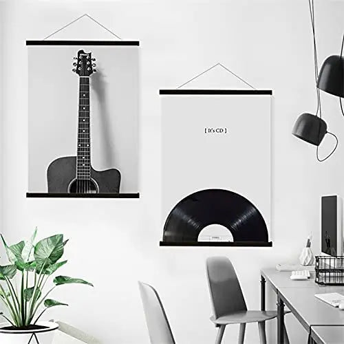 Magnetic DIY Wood Poster Frame Teak/Pine Photo Hangers Hanging Kit for Pictures Canvas Prints Poster Scroll Artwork Print Holder - Buy online at  Vibe In Cart.