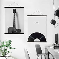 Magnetic DIY Wood Poster Frame Teak/Pine Photo Hangers Hanging Kit for Pictures Canvas Prints Poster Scroll Artwork Print Holder - Buy online at  Vibe In Cart.