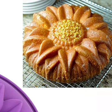 Sunflower Silicone Mold Cake Flower Pan 10Inch Cake Bakeware Baking Tools Round Bread Loaf Pizza Toast With Anti-scalding Handle - Buy online at  Vibe In Cart.