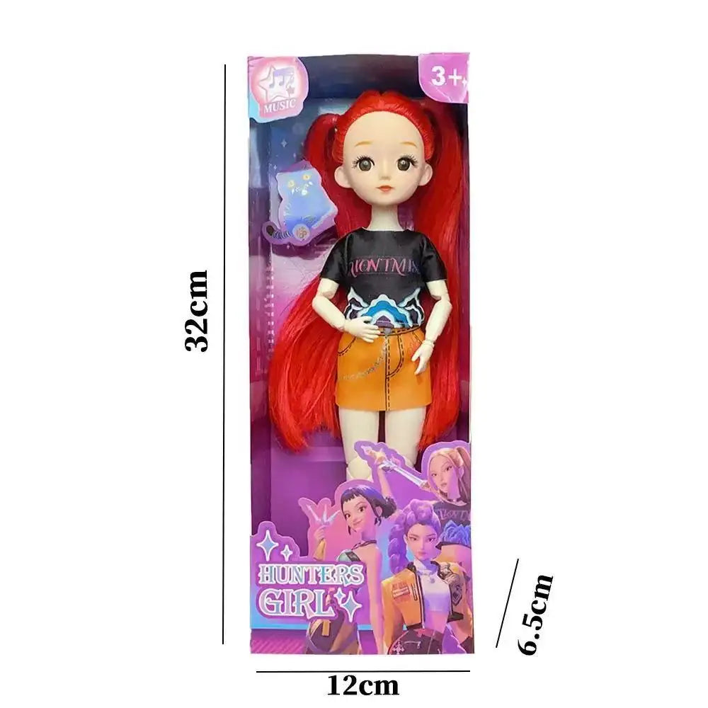 HOT Doll Toys 3D Eye Music Theme Song KPop Demon Hunter Anime 12 inch Solid Body 15 Joint Doll Toy for Girls - Buy online at  Vibe In Cart.