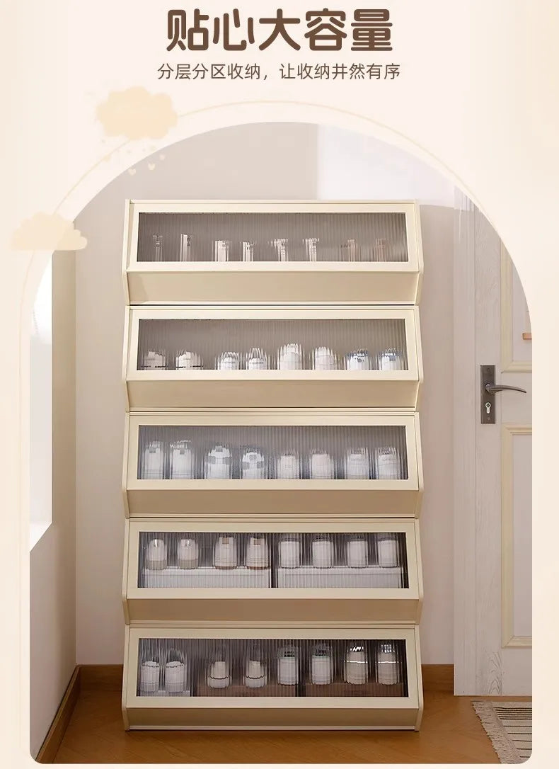 Simple shoe cabinet Household multi-functional free combination storage cabinet Shoe rack Multi-layer with door dust-proof shoe - Buy online at  Vibe In Cart.