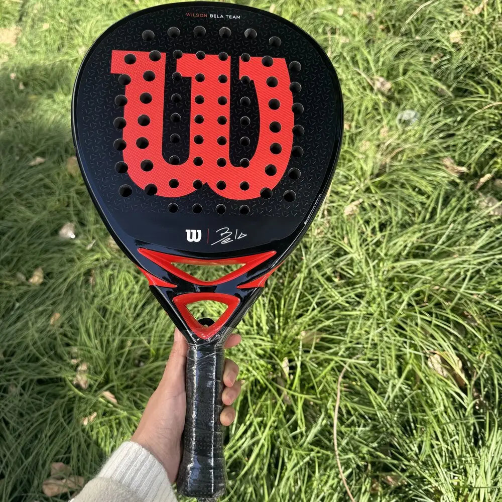 Wilson Professional Tennis Rackets Carbon Fibre Surface Diamond Shape with Eva Memory Flex Foam Core Padel Tennis Racquets - Buy online at  Vibe In Cart.