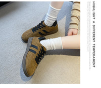 Women Tennis Sneakers Flats Ladies Fashion Mixed Colors Lace-up Vulcanized Shoes Spring Autumn Woman Outdoor Trainers Footwear - Buy online at  Vibe In Cart.