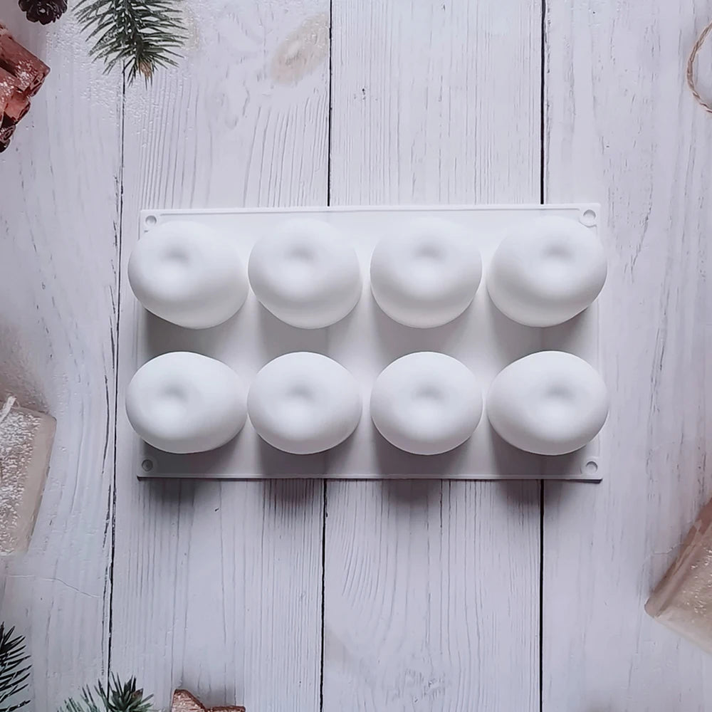 3D Apple Shape Silicone Mold 8 Cell DIY Cake Mousse for Ice Cream Chocolate Pastry Art Pan Dessert Bakeware Cake Decorating Tool - Buy online at  Vibe In Cart.