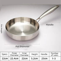 28cm Stainless Steel Non-Stick Wok for Gas and Induction Cookers