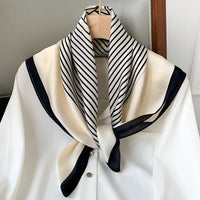 Women's 70cm Square Polyester Scarf for Outdoor Use