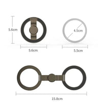 Universal Double Sided Magnetic Phone Ring Holder with Folding Stand