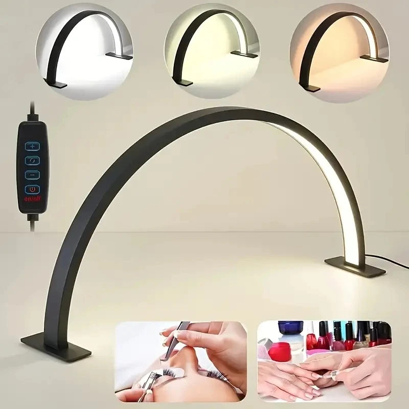 New Moon Nail Work Lamp - Beauty Work Desk Lamp, Three-color USB Power Supply - Black/White/Pink, Suitable for Nail Art, Eyelash - Buy online at  Vibe In Cart.