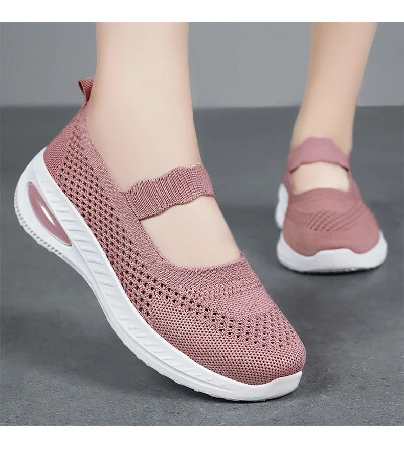 Spring New Fashion Woman Vulcanized  Platform Casual Sneakers Women Flats Mesh Breathable Running Walking Shoes Chunky Sports - Buy online at  Vibe In Cart.