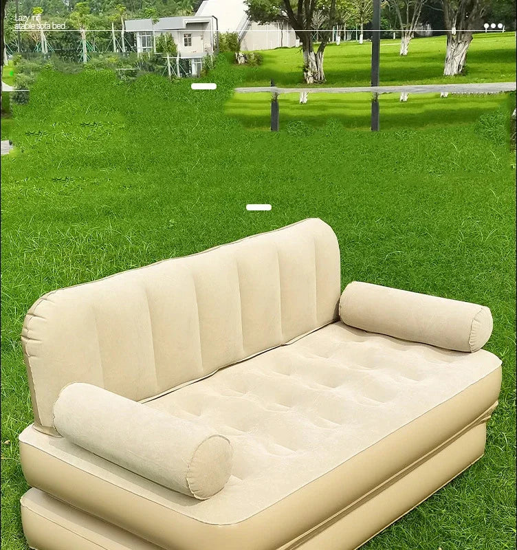 Seat Outdoor Inflatable Sofa Lazy Inflatable Sofa Bed Camping Inflatable Mattress Foldable Air Mattress Electric Inflation Pump - Buy online at  Vibe In Cart.