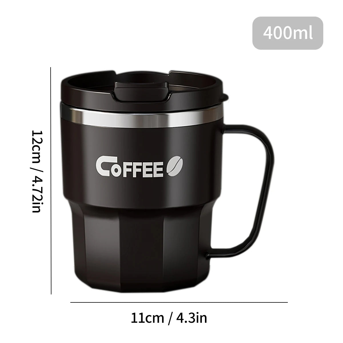 400ML Double Layer Coffee Mug 304 Stainless Steel Sealed Drinking Cup For Cold And Hot Water Insulated Milk Coffee Cup Drinkware - Buy online at  Vibe In Cart.