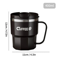 400ML Double Layer Coffee Mug 304 Stainless Steel Sealed Drinking Cup For Cold And Hot Water Insulated Milk Coffee Cup Drinkware - Buy online at  Vibe In Cart.