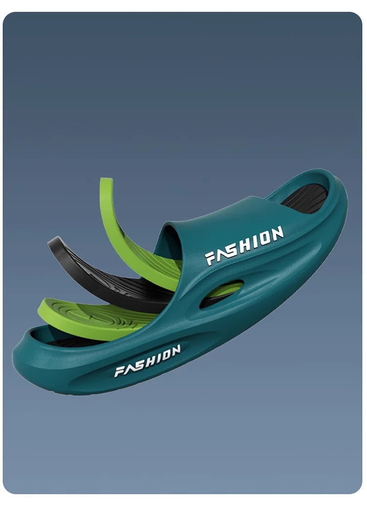 2024 Super Thick Bottom Slippers for Home Use Non slip Slippers for Men Outwear Fashion Soft Sole Summer Slippers - Buy online at  Vibe In Cart.