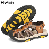 Men's Waterproof Sports Sandals for Hiking and Beach Open Toe Adjustable