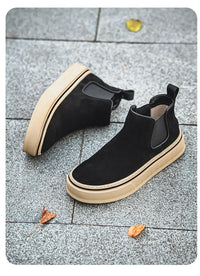 Mens Oxford Boots Stylish High Top Sneakers Casual Sports Shoes British Style - Buy online at  Vibe In Cart.