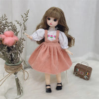 30cm Bjd Doll 12 Moveable Joints 1/6 Girl's Dress 3D Brown Eyes Toy with Clothes Shoes Kids Toys for Girl Children Gift - Buy online at  Vibe In Cart.
