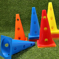 5pcs 32CM Perforated Sign Barrels Obstacles Road Cones Barricades Soccer Basketball Training Equipment - Buy online at  Vibe In Cart.