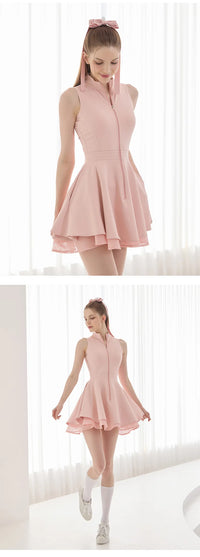 New Summer Women Tennis Polo Dress Zipper Collar Slim Golf Tennis Dress Lady Sleeveless Lace Ruffle Golf Skirts with Inner Short - Buy online at  Vibe In Cart.