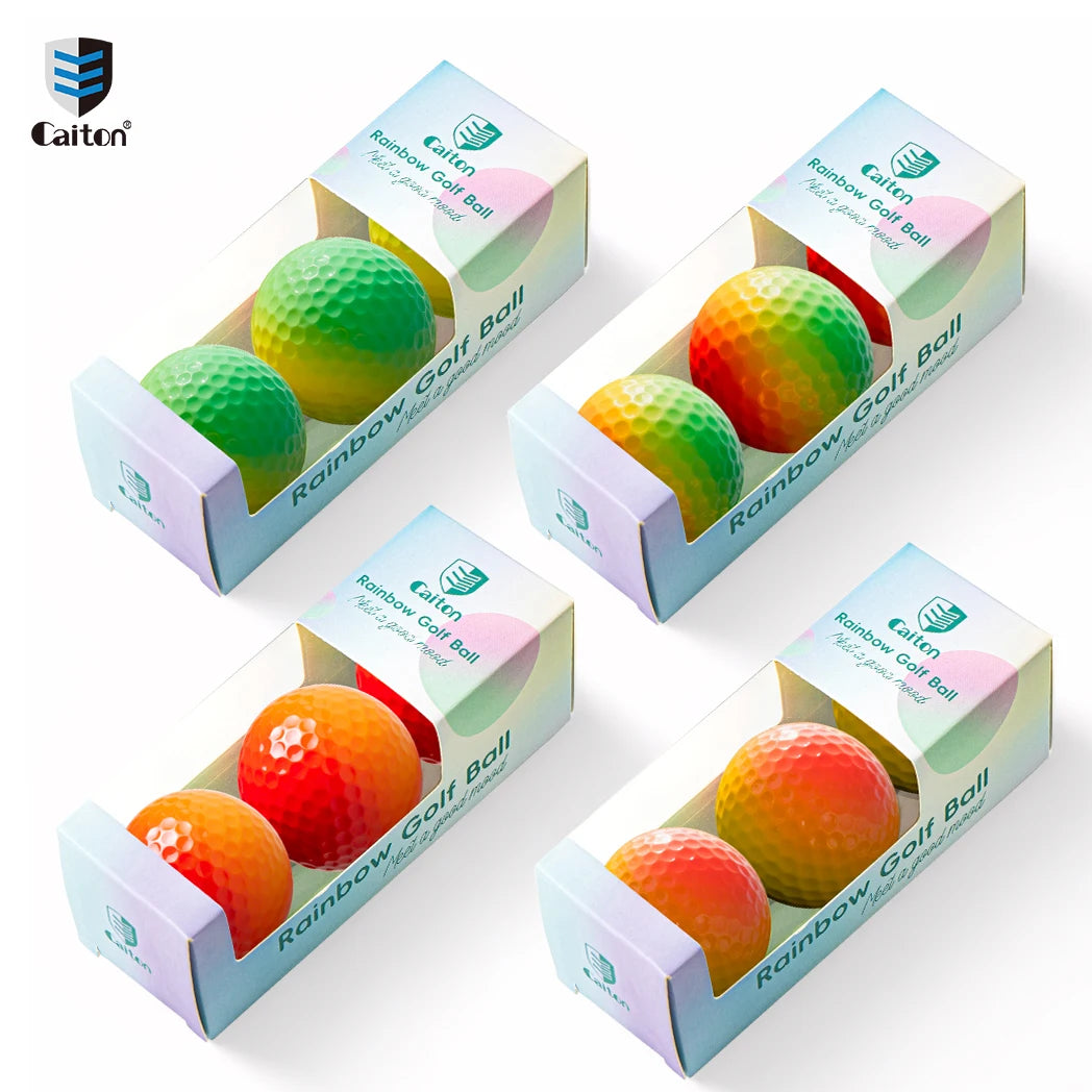 Soft Rainbow Golf Balls for Practice, 3 or 6 Pack