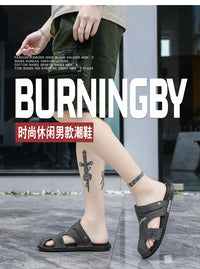 Men's Baotou Sandals Summer new Outdoor Cool Breathable Anti slip Waterproof Beach Shoes Soft Sole Fashion Dual purpose Slippers - Buy online at  Vibe In Cart.