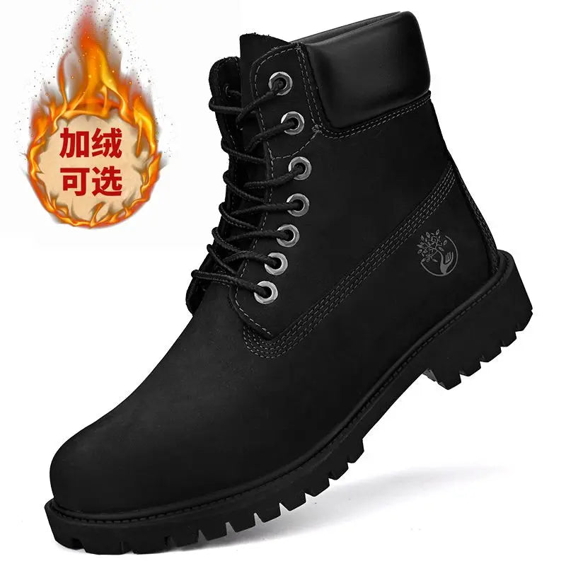 Mens Walking Shoes Fashion Outdoor Sports Leisure High Top BootsBoots Men High Top Boots High Quality Women Leather Shoes - Buy online at  Vibe In Cart.