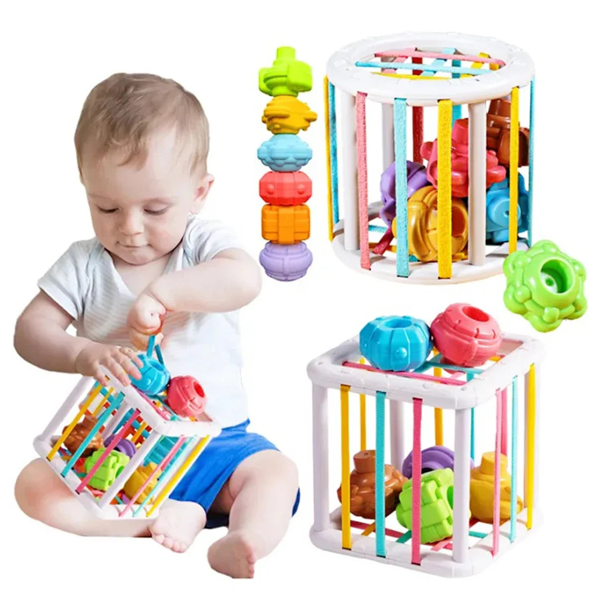 Educational Sorting Blocks Toy for Baby Sensory Development