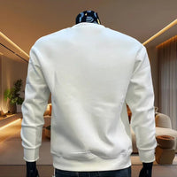 Autumn and winter new men's hoodie casual hoodie men's O-neck pullover street style solid color top fashionable men's hoodie - Buy online at  Vibe In Cart.