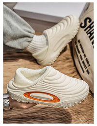 New Fashion Cotton Men's Slippers Winter Warm Plush Men Slippers Waterproof Men Garden Shoes Indoor Outdoor Men's Warm Shoes - Buy online at  Vibe In Cart.