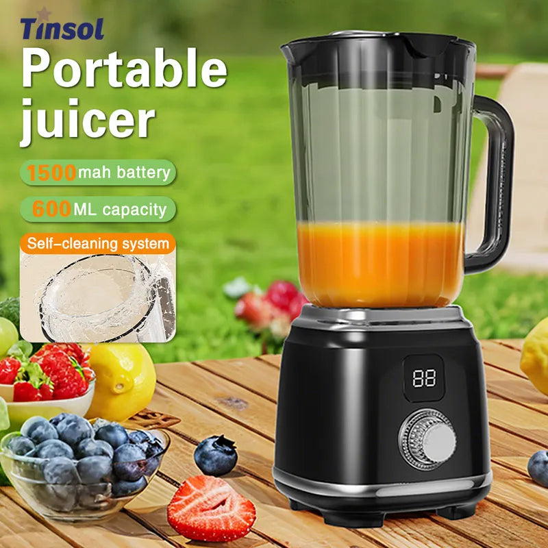 TINSOL New Home Juicer 10 Blades 3000mAh Multifunctional Blender Knob Juicer Ice Crusher  High Juicing Rate Kitchen Tools - Buy online at  Vibe In Cart.