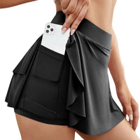 Pocket Quick Dry Sports Skirt Gym Dancing Tennis Skirts for Women Workout Cycling Fitness Shorts High Waist Running Skort - Buy online at  Vibe In Cart.