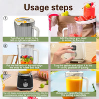 TINSOL New Home Juicer 10 Blades 3000mAh Multifunctional Blender Knob Juicer Ice Crusher  High Juicing Rate Kitchen Tools - Buy online at  Vibe In Cart.