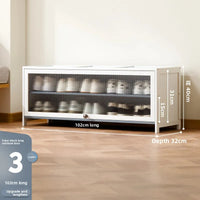 Multi-Layer Shoe Cabinet with Dustproof Large-Capacity Design