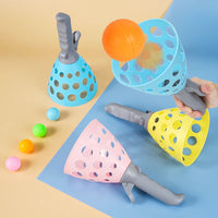Children's puzzle throwing catapult ball parent-child interaction class fun elastic catapult boy and girl double sports toys